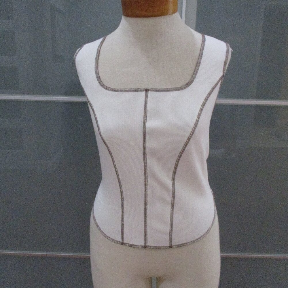 And Now This Contrast Stitch Tank Top